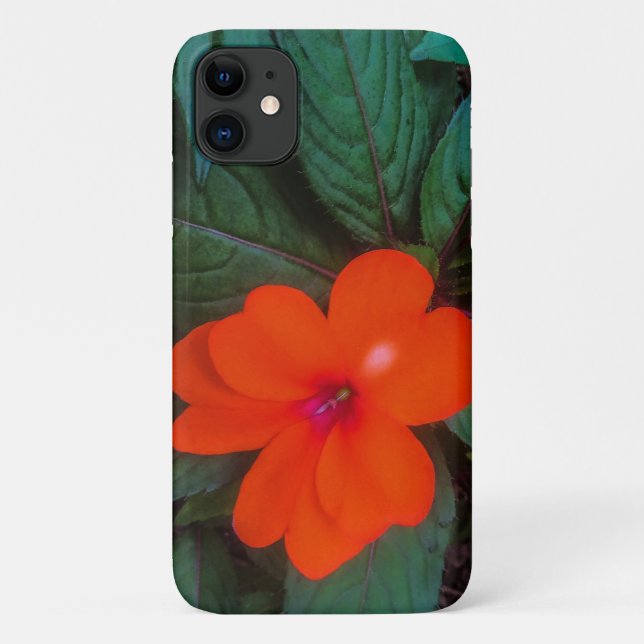 Orange Impatiens Blume Case-Mate iPhone Hülle (Rückseite)