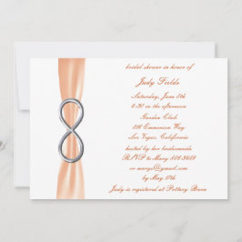 Orange Infinity Bridal Dusche Einladung