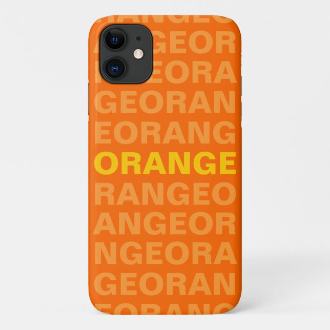 ORANGE iPhone 11 Fall Case-Mate iPhone Hülle (Rückseite)