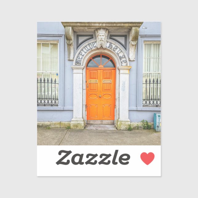 Orange Ireland Door Sticker (Blatt)