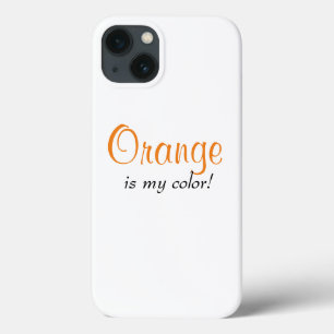 Orange ist meine Farbe Hübsches Mädchen-Zitat  Case-Mate iPhone Hülle