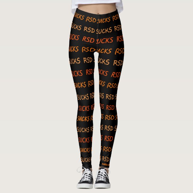 Orange/Ist zum Kotzen...RSD Leggings (Vorderseite)