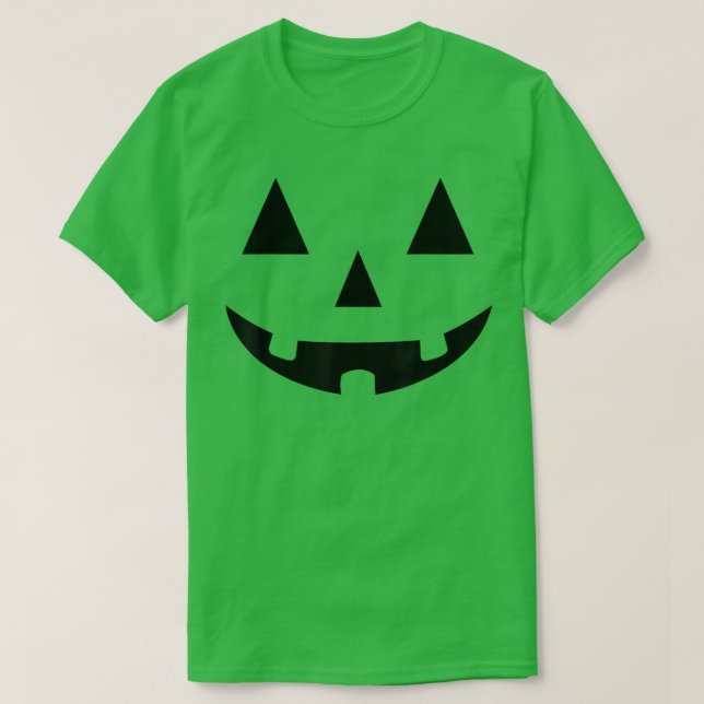 Orange Jack O Lantern Halloween Costume Tee Shirt (Design vorne)