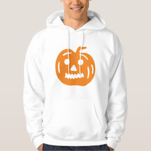 Orange Jack-O-Lantern Pumpkin Halloween-Thema Hoodie