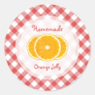 Orange Jam Jelly Runder Aufkleber