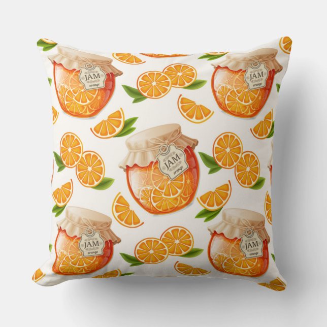 Orange Jam Kissen (Vorderseite)