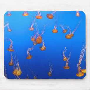 Orange Jellyfish Mouse Pad Mousepad