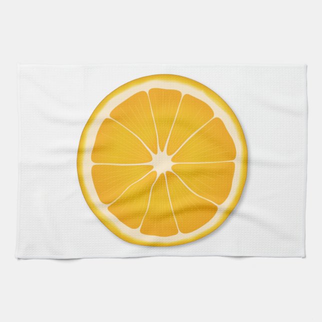 Orange Juice Citrus Splash Handtuch (Horizontal)