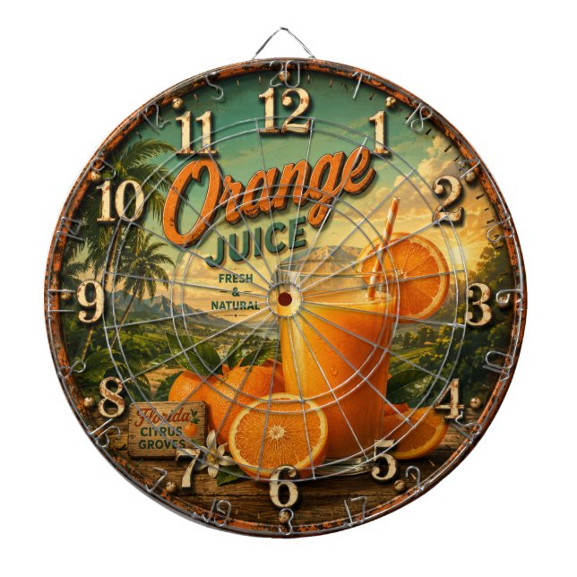  Orange Juice Kitchen Dartscheibe (vorne)