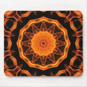 Orange Kaleidoskop 01 Mousepad