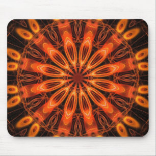 Orange Kaleidoskop 02 Mousepad