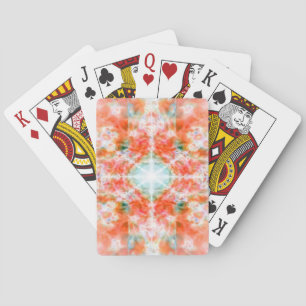 Orange Kaleidoskop Spielkarten