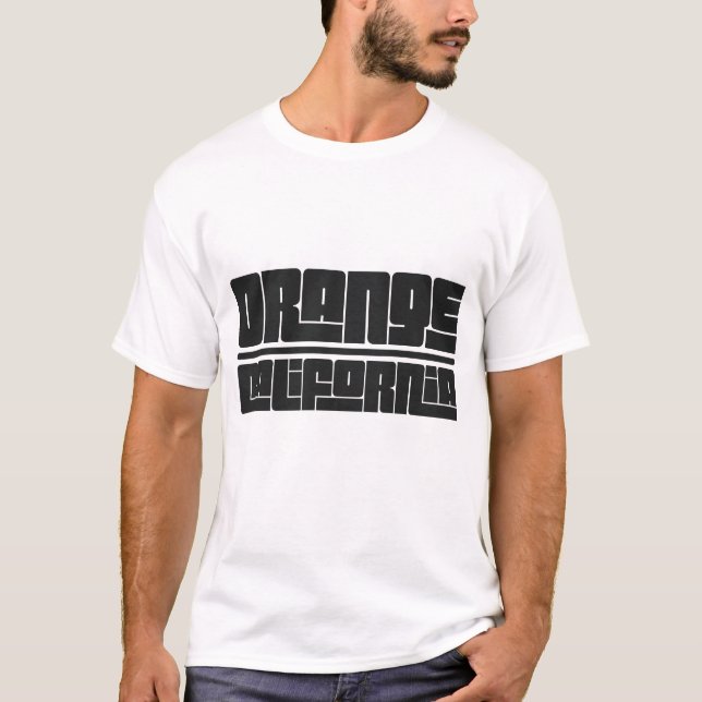 Orange - Kalifornien T-Shirt (Vorderseite)