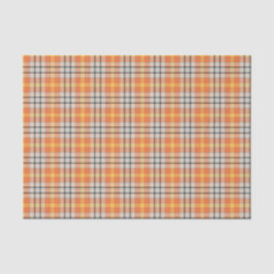 Orange Kariert Seidenpapier