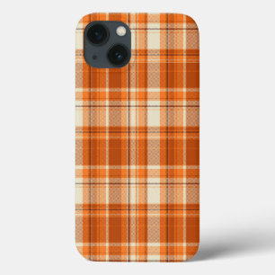 Orange kariertes Case-Mate iPhone hülle