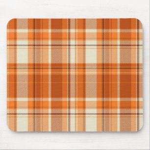 Orange kariertes mousepad