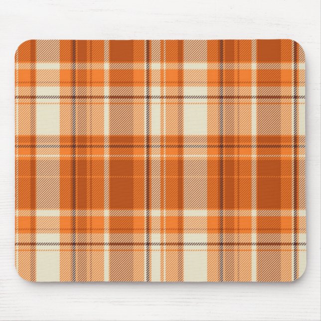 Orange kariertes mousepad (Vorne)