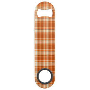 Orange kariertes speedflaschenöffner
