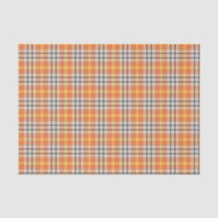 Orange Karo  Seidenpapier