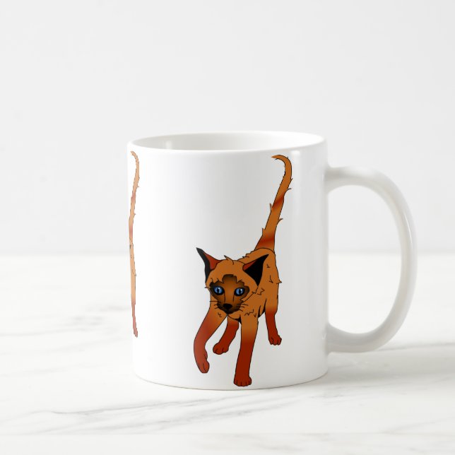 Orange Kätzchen Kaffeetasse (Rechts)