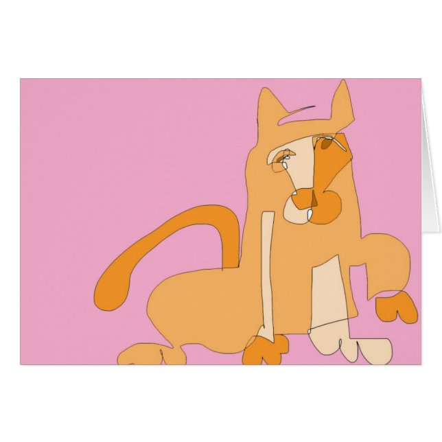 Orange Katze (Vorderseite (Horizontal))