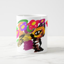 Orange Katze Gute Besserung  Jumbo-Tasse