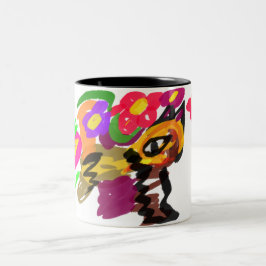 Orange Katze Gute Besserung  Zweifarbige Tasse