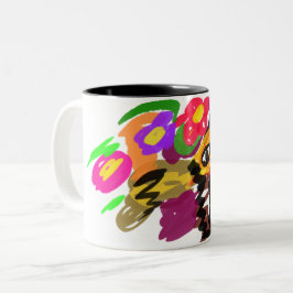 Orange Katze Gute Besserung  Zweifarbige Tasse