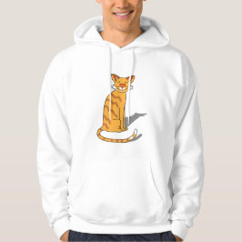 Orange Katzen Hoodie