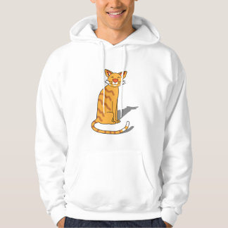 Orange Katzen Hoodie