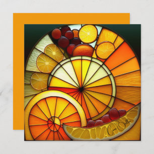 Orange-Keile aus festem Glas