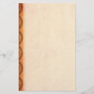 Orange keltische Knoten Briefpapier