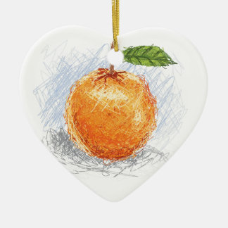 orange keramikornament