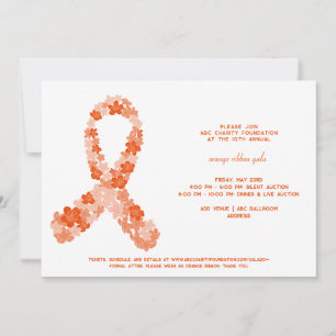 Orange Kidney Cancer Awareness Fundraiser Gala Einladung