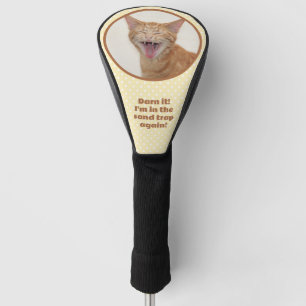 Orange Kitty - Darn it, ich bin wieder in der Sand Golf Headcover