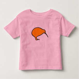Orange Kiwi-Wecker scherzt Shirt