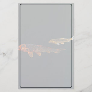Orange Koi und Gold Koi Briefpapier