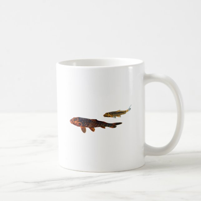 Orange Koi und Gold Koi Kaffeetasse (Rechts)