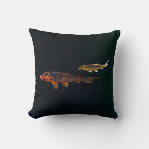 Orange Koi und Gold Koi Kissen