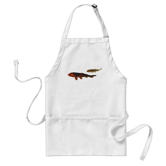 Orange Koi und Gold Koi Schürze (Vorne)