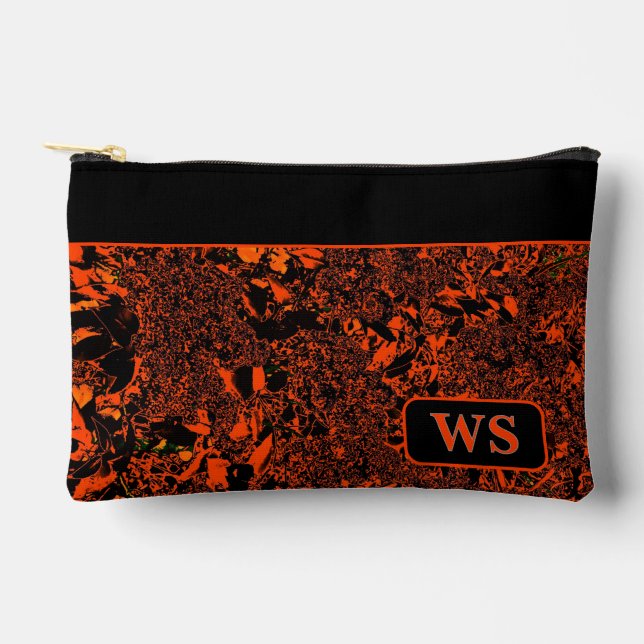 Orange Kosmetiktasche  Zubehörtasche (Vorderseite)