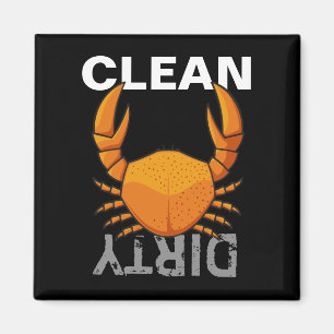 Orange Krabbe Magnet