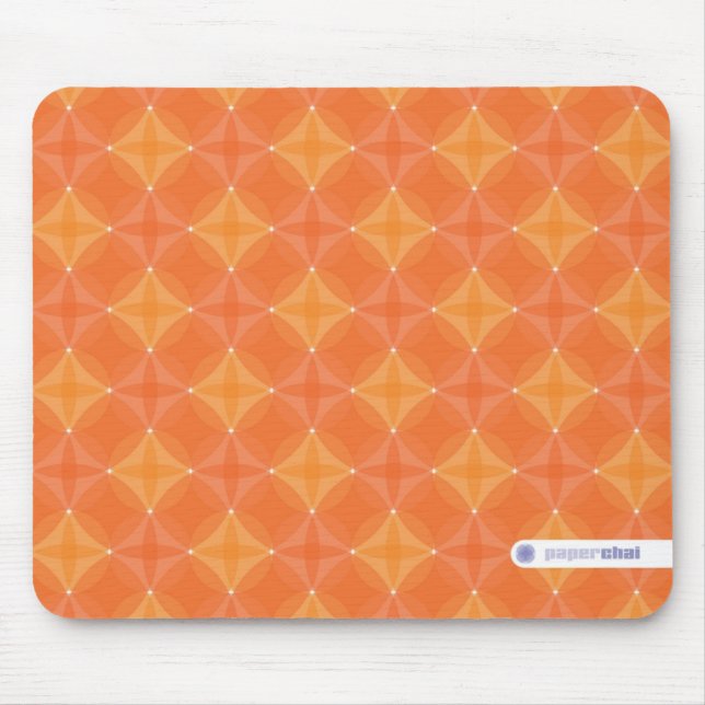 Orange Kreis mousepad (Vorne)
