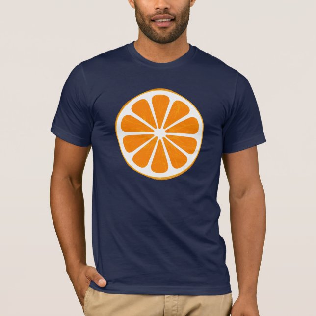 orange. Kreuzung T-Shirt (Vorderseite)