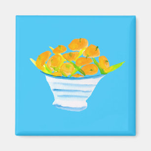 Orange Kumquats Aquarellfrucht Magnet