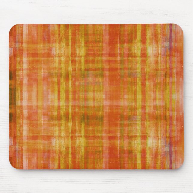 Orange Kunst-Farbe, die Mousepad malt (Vorne)