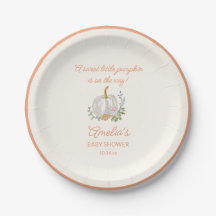 Orange Kürbis Blumen Herbst Baby Shower Benutzerde
