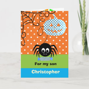 Orange Kürbis Candy Labyrinth Frohes Halloween Soh Karte