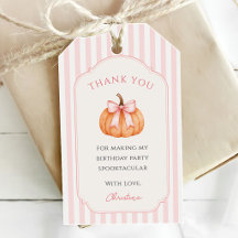 Orange Kürbis Rosa Schleife 1. Geburtstag