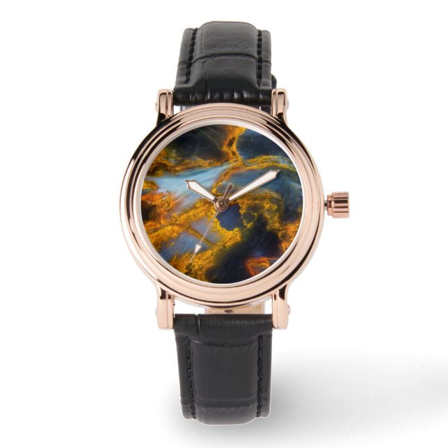 Orange Laced Pietersite Armbanduhr (Vorderseite)